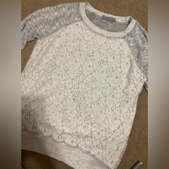 Olivia moon Light sweater with lacy design - Picture 1 of 2